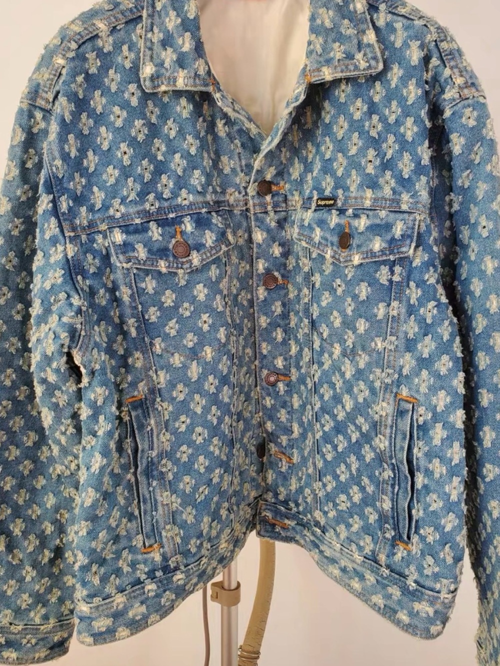 Supreme hole Denim Jacket
